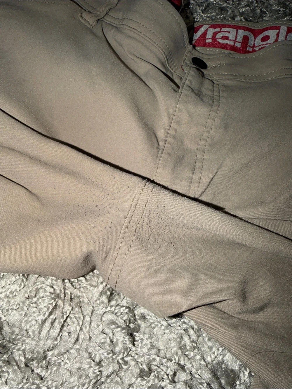 Wrangler Men's Tan Cargo Pants with Zippered Pockets